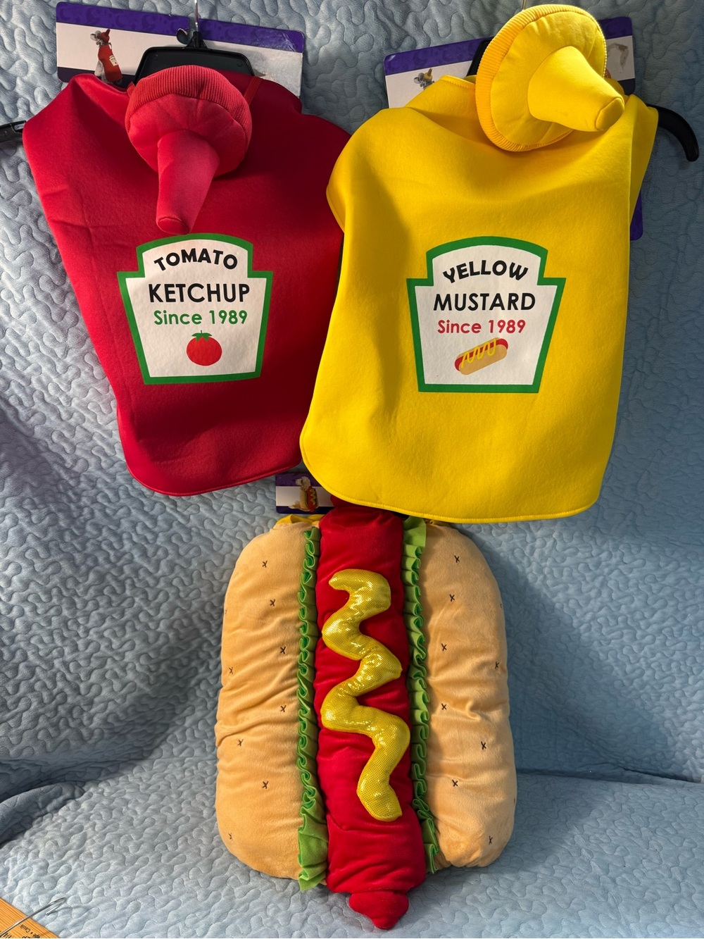 Ketchup & Mustard & Hotdog Set Costume
